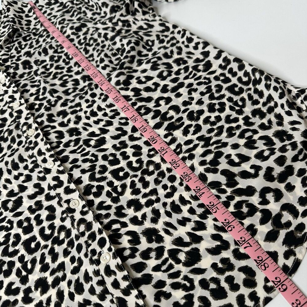 Talbots Plus Leopard Print Button Front Blouse Sz… - image 12
